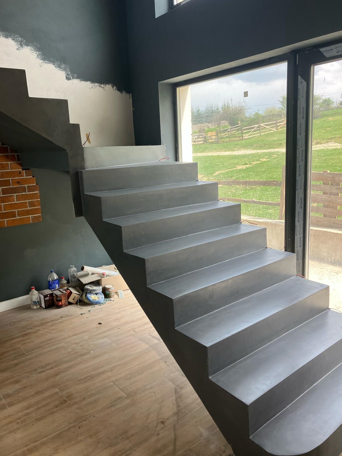 Scara gri microciment Moeciu